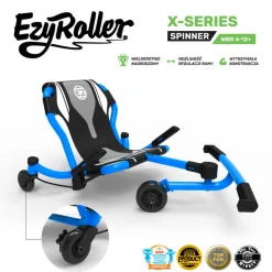 6 Lat+|7 Lat+ | EzyRoller Spinner X Pojazd gokart napędzany nogami z funkcją 360° 4-12 lat - Blue