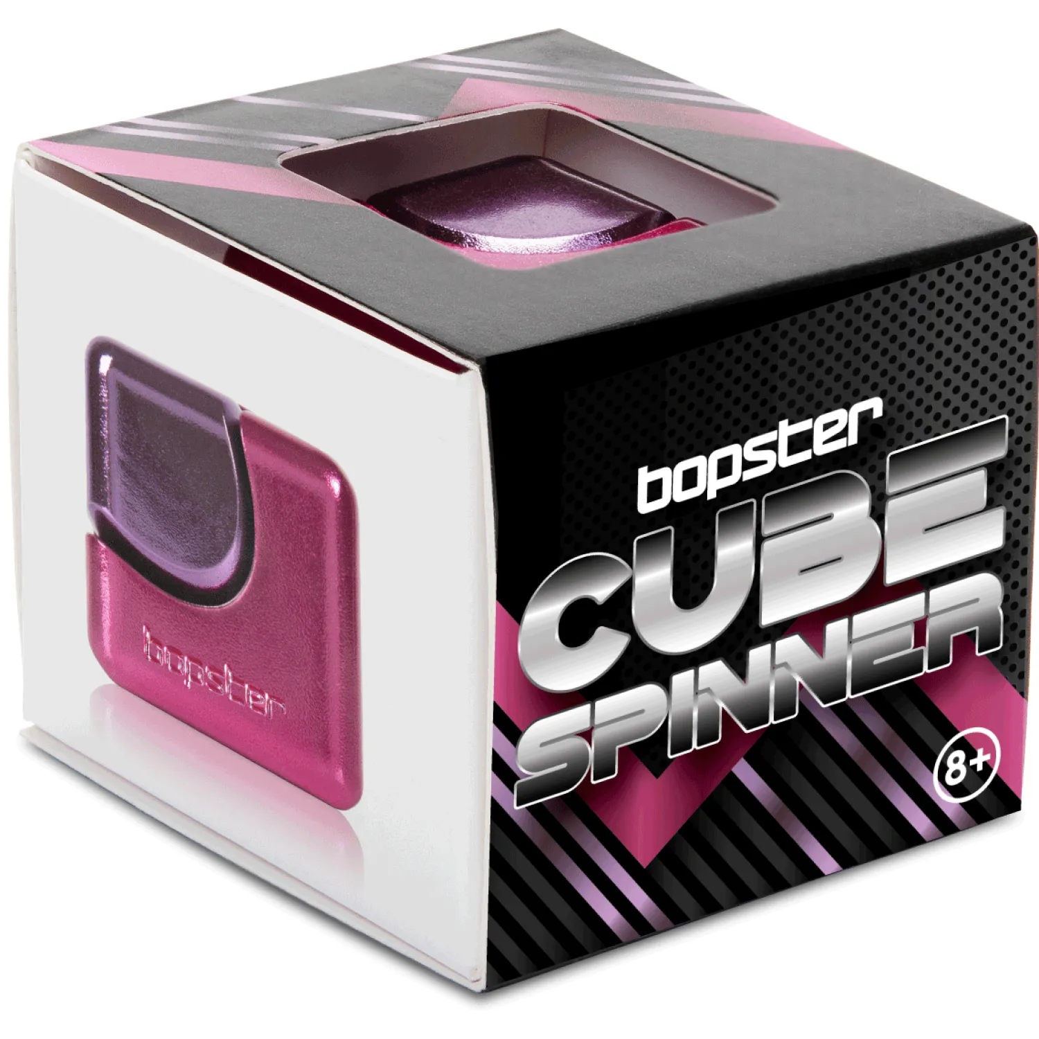 Idealne W Podróży|6 Lat+ | Bopster Fidget Cube Spinner - Różowy, Fioletowy