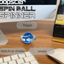 Idealne W Podróży|8 Lat+ | Bopster Fidget Spinner, Spin Ball - Wielokolorowy, Metaliczny