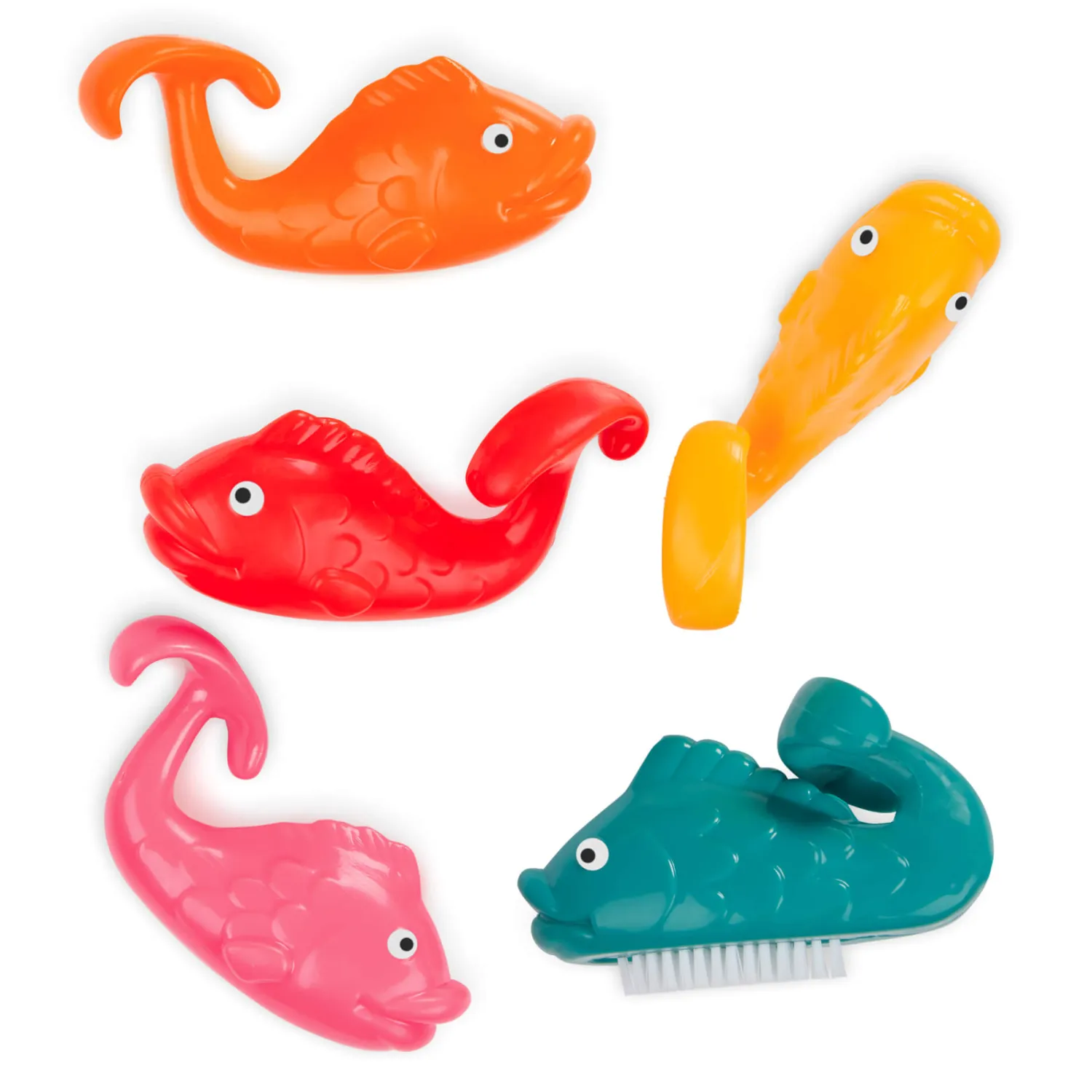 Zabawki Do Kąpieli|12M+ | B.Toys Fish & Splish – statek z akcesoriami - wersja jasnoniebieska