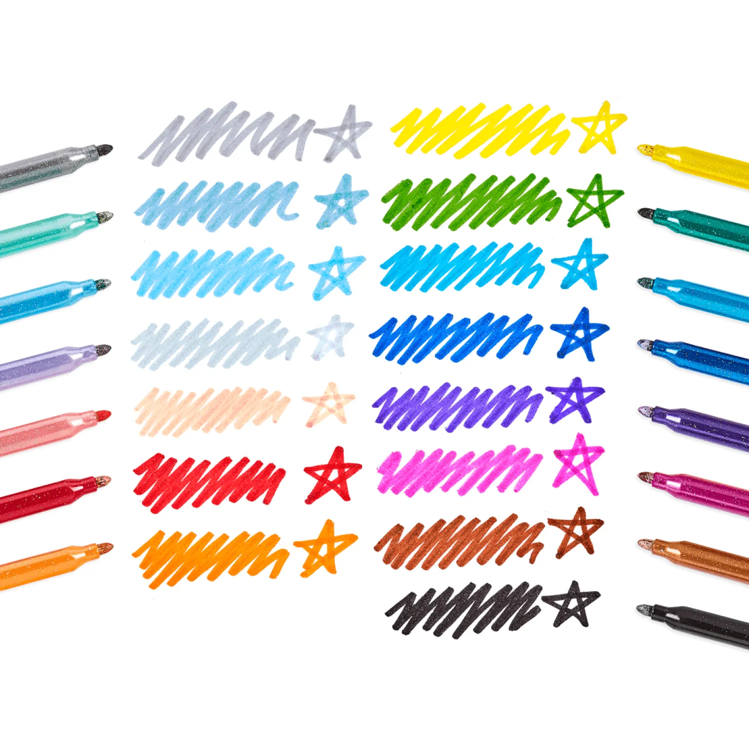Artykuły Plastyczne | Ooly Flamastry Brokatowe Rainbow Sparkle - 15szt.