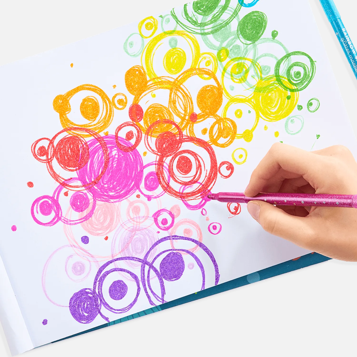 Artykuły Plastyczne | Ooly Flamastry Brokatowe Rainbow Sparkle - 15szt.