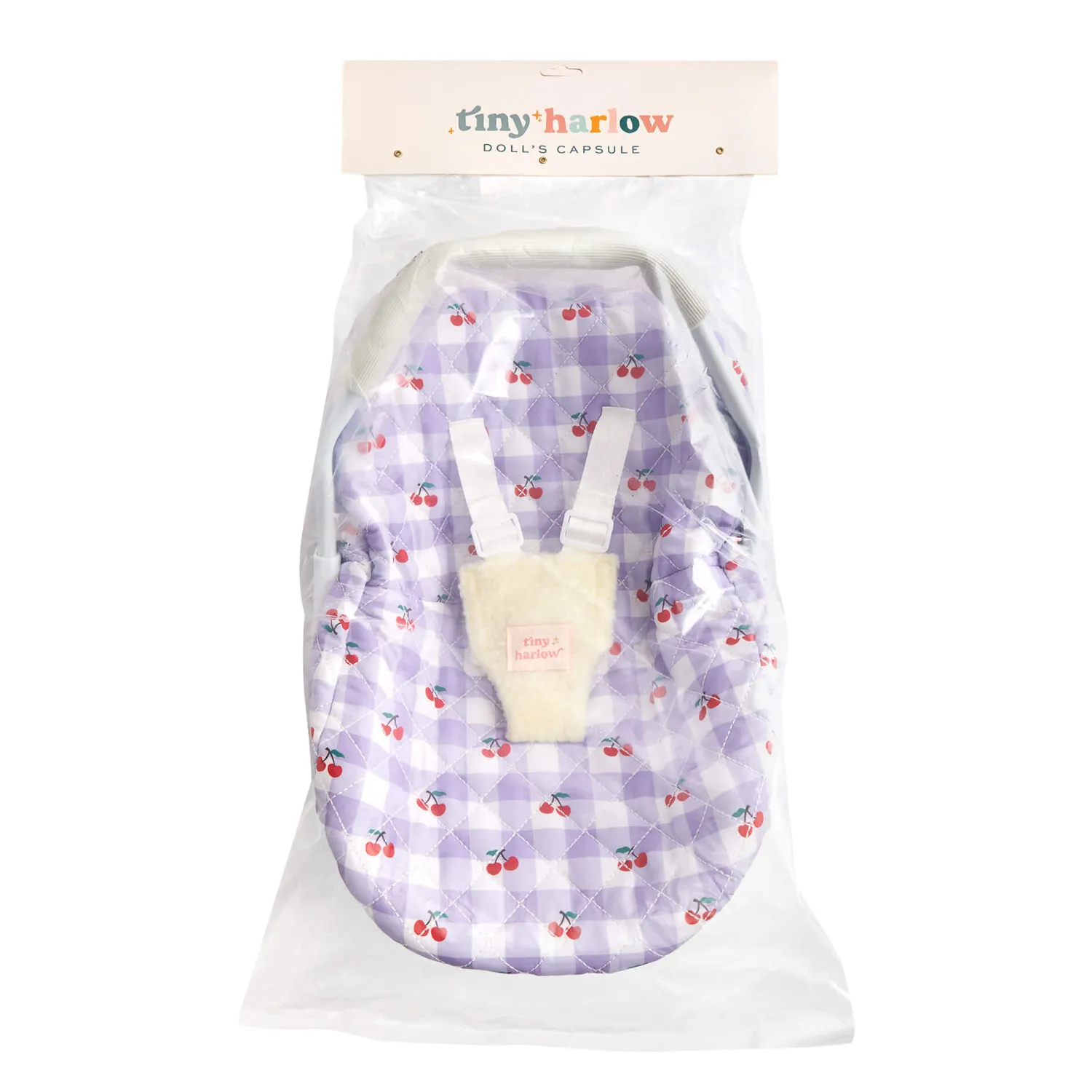 Akcesoria Dla Lalek | Tiny Harlow Fotelik samochodowy dla lalki Lilac Cherry
