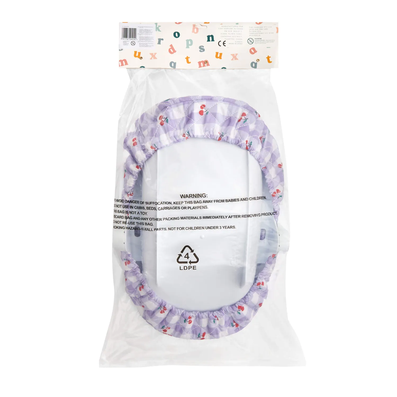 Akcesoria Dla Lalek | Tiny Harlow Fotelik samochodowy dla lalki Lilac Cherry