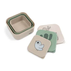 Lunchboxy|Przechowywanie Jedzenia | Done by Deer Friends zestaw pojemników 3szt. sand