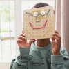 6 Lat+|Aktywizujące | BS Toys Geoplan tablica manipulacyjna edukacyjna z gumkami 48 gumek 20 kart, 4+