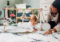 Maty Edukacyjne|Maty Edukacyjne | Tiny Love Gimnastyka mata edukacyjna dla bobasa z drewnianym stojakiem - Boho Chic