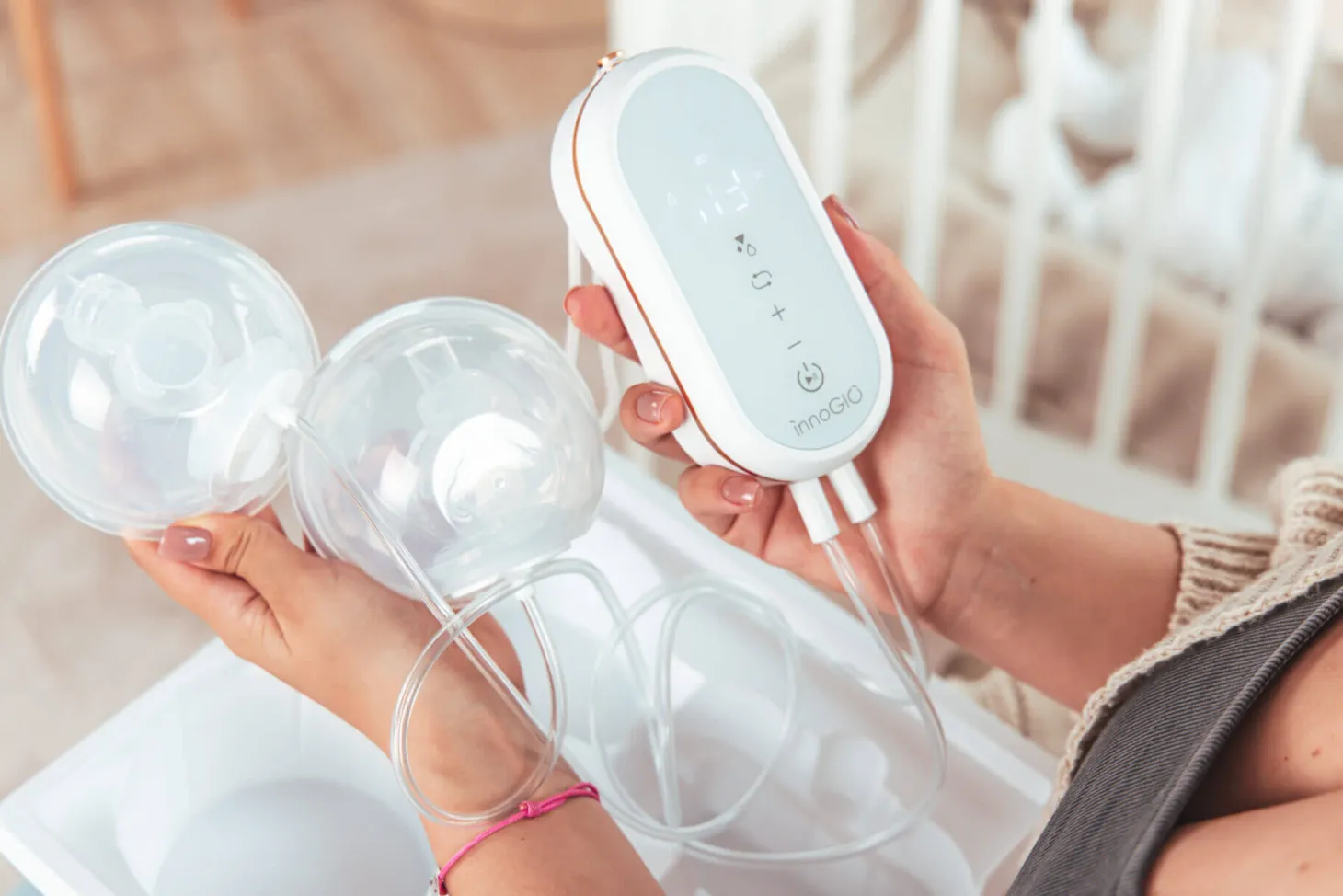 GIOmum Line Soft Podwójny laktator elektryczny z aspiratorem GIO-360