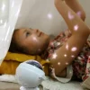 Pozytywki|Lampki Nocne | InnoGIO GIOstar Astronaut - Projektor z pozytywką dla dzieci