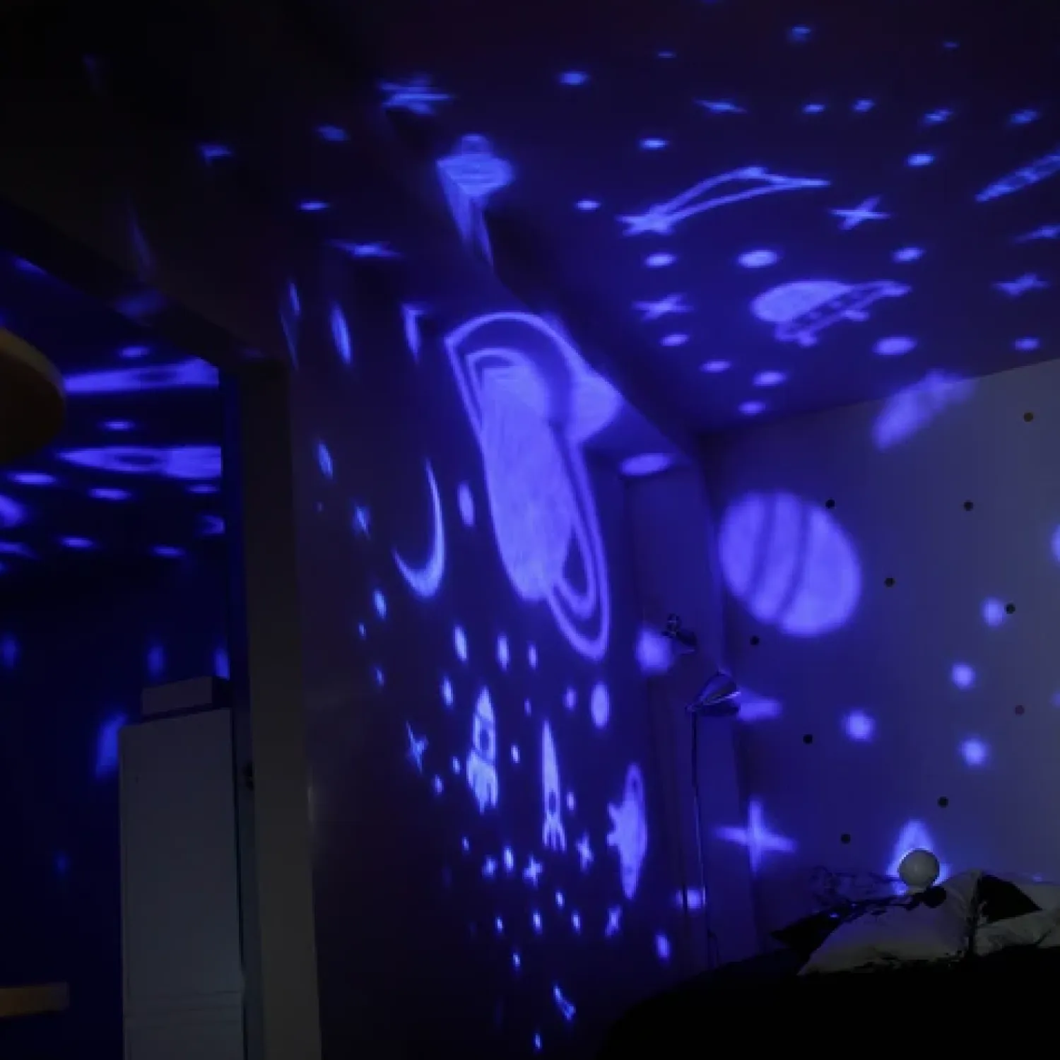Pozytywki|Lampki Nocne | InnoGIO GIOstar Astronaut - Projektor z pozytywką dla dzieci