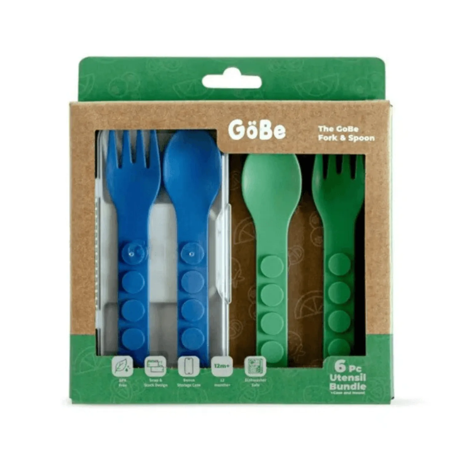 Naczynia Dla Dzieci | GOBE FORK & SPOON SET Zestaw sztućców dla dzieci