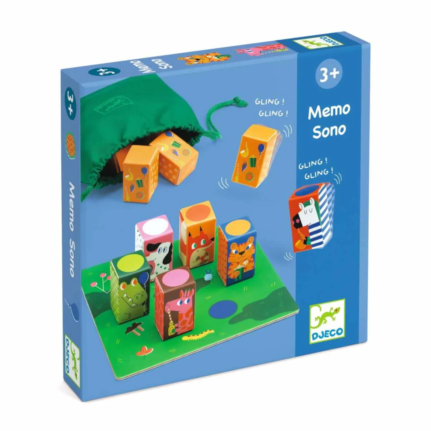 Gry Planszowe|3 Lata + | Djeco Gra edukacyjna MEMO SONO