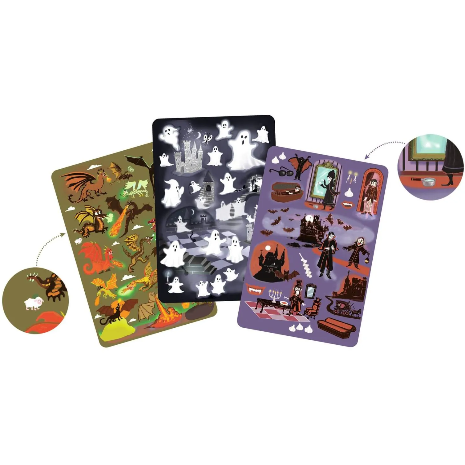 Gry Karciane|8 Lat+ | Djeco Gra karciana MYSTER SPOOK 5+