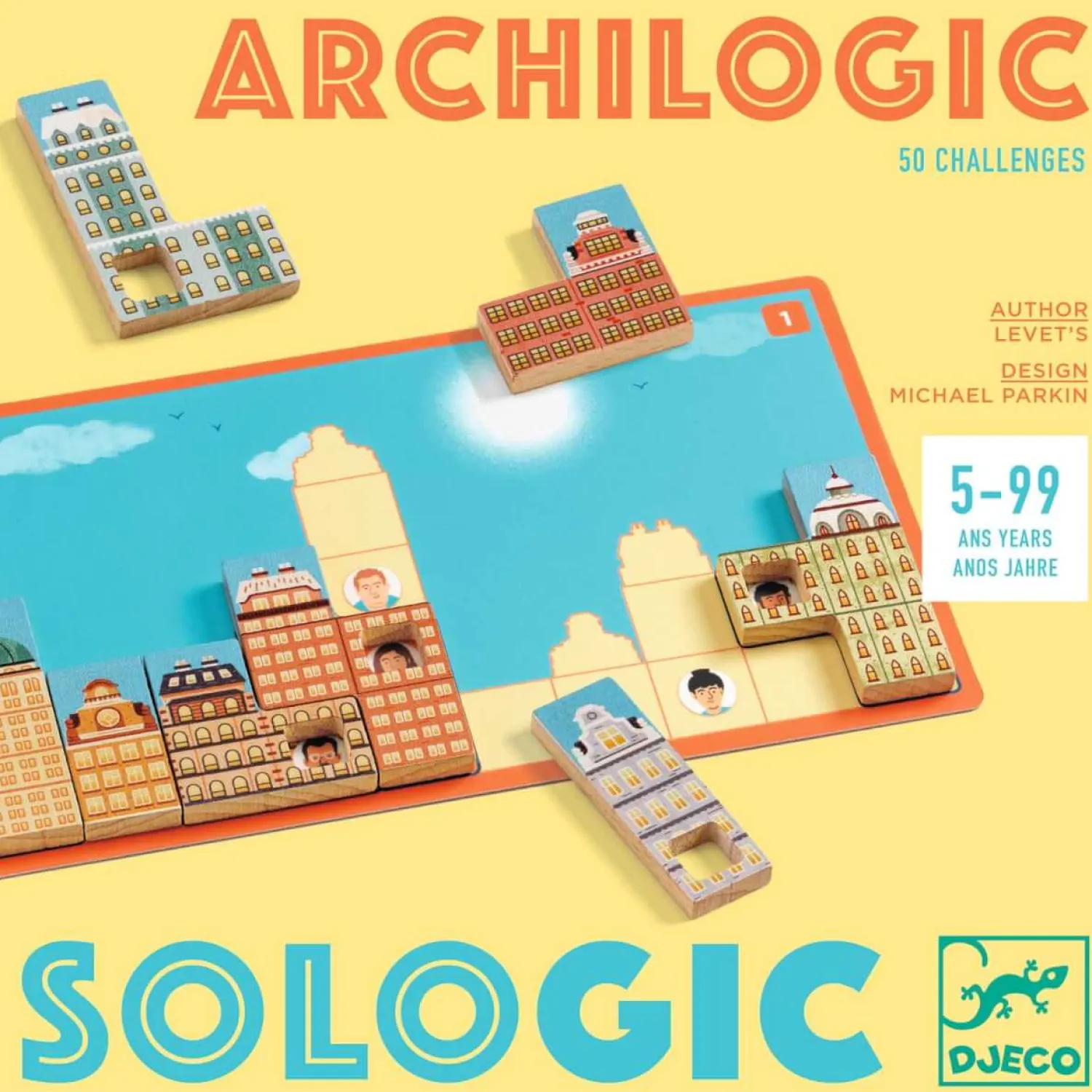 Gry Planszowe|6 Lat+ | Djeco Gra logiczna ARCHILOGIC
