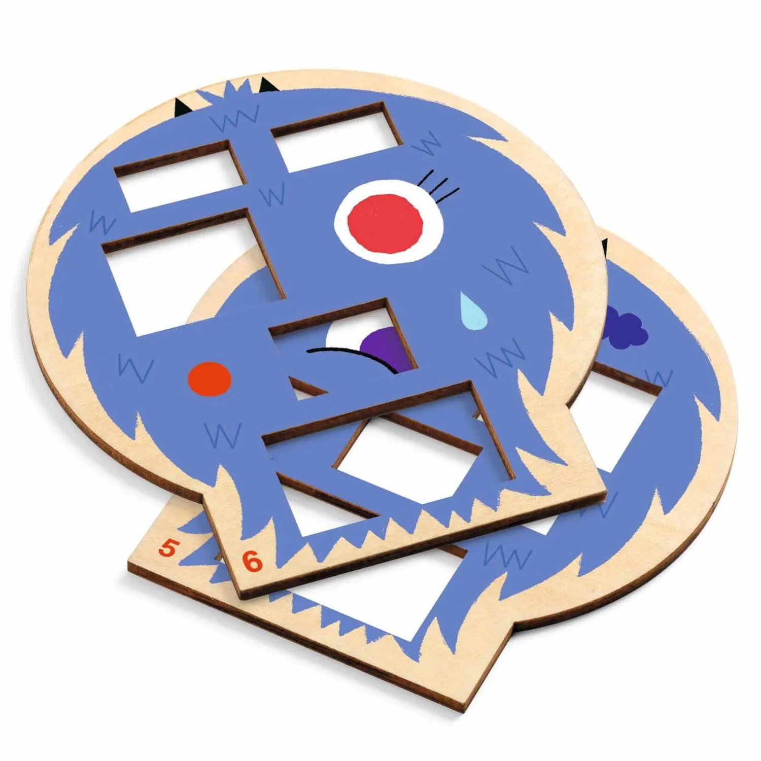 8 Lat+|Gry Planszowe | Djeco Gra logiczna CRAZY FACES 5+