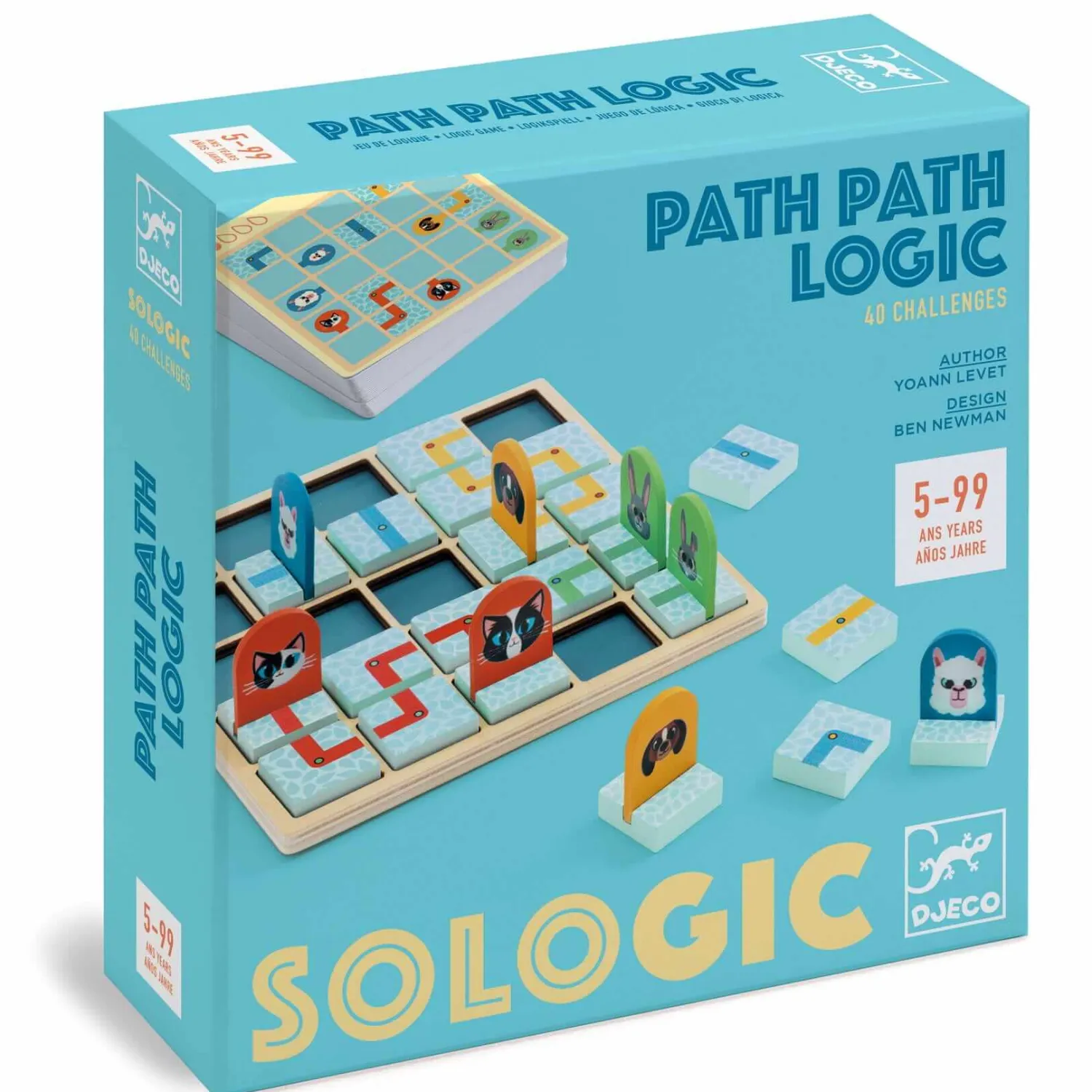 Gry Planszowe|6 Lat+ | Djeco Gra logiczna SoLogic PATH PATH LOGIC 5+