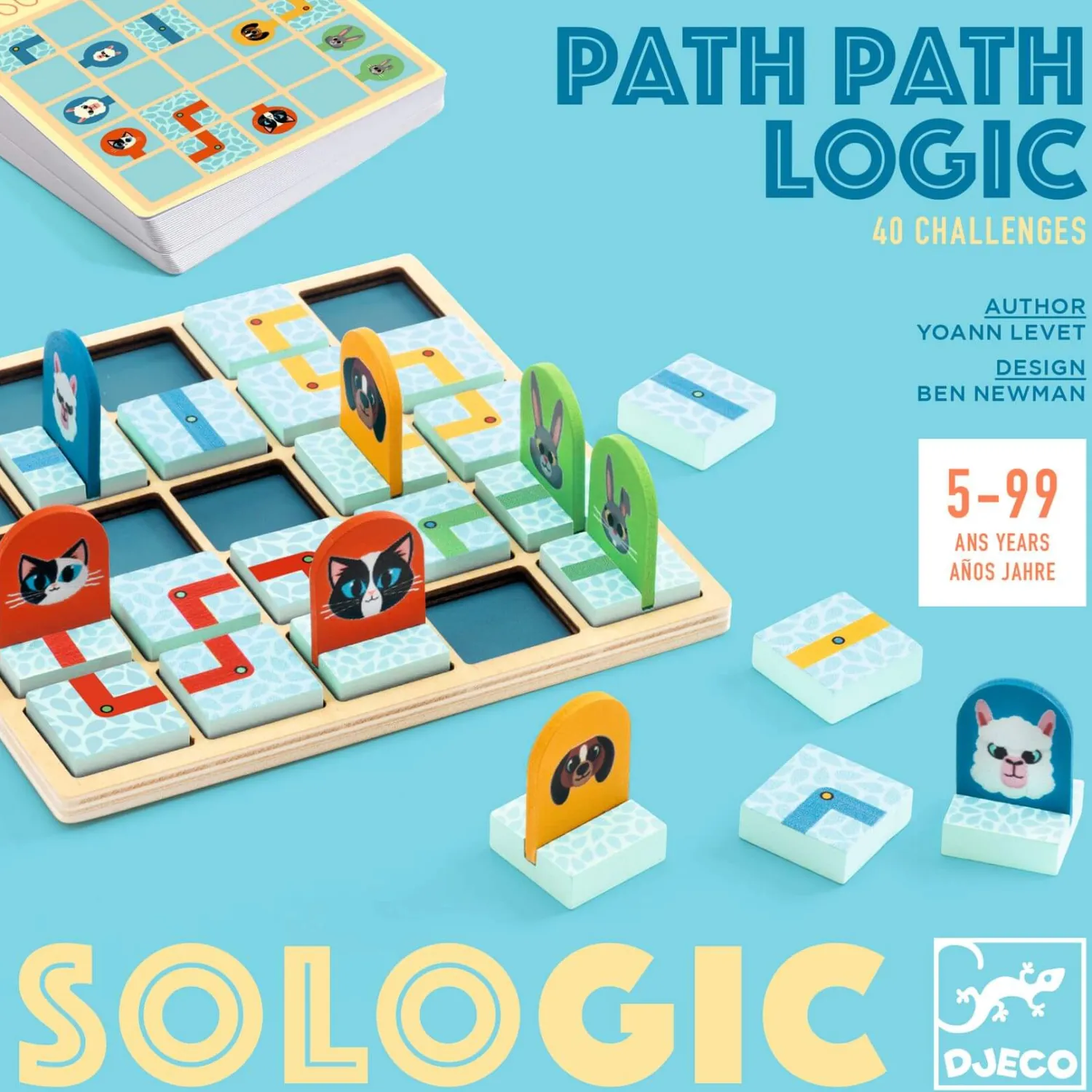 Gry Planszowe|6 Lat+ | Djeco Gra logiczna SoLogic PATH PATH LOGIC 5+