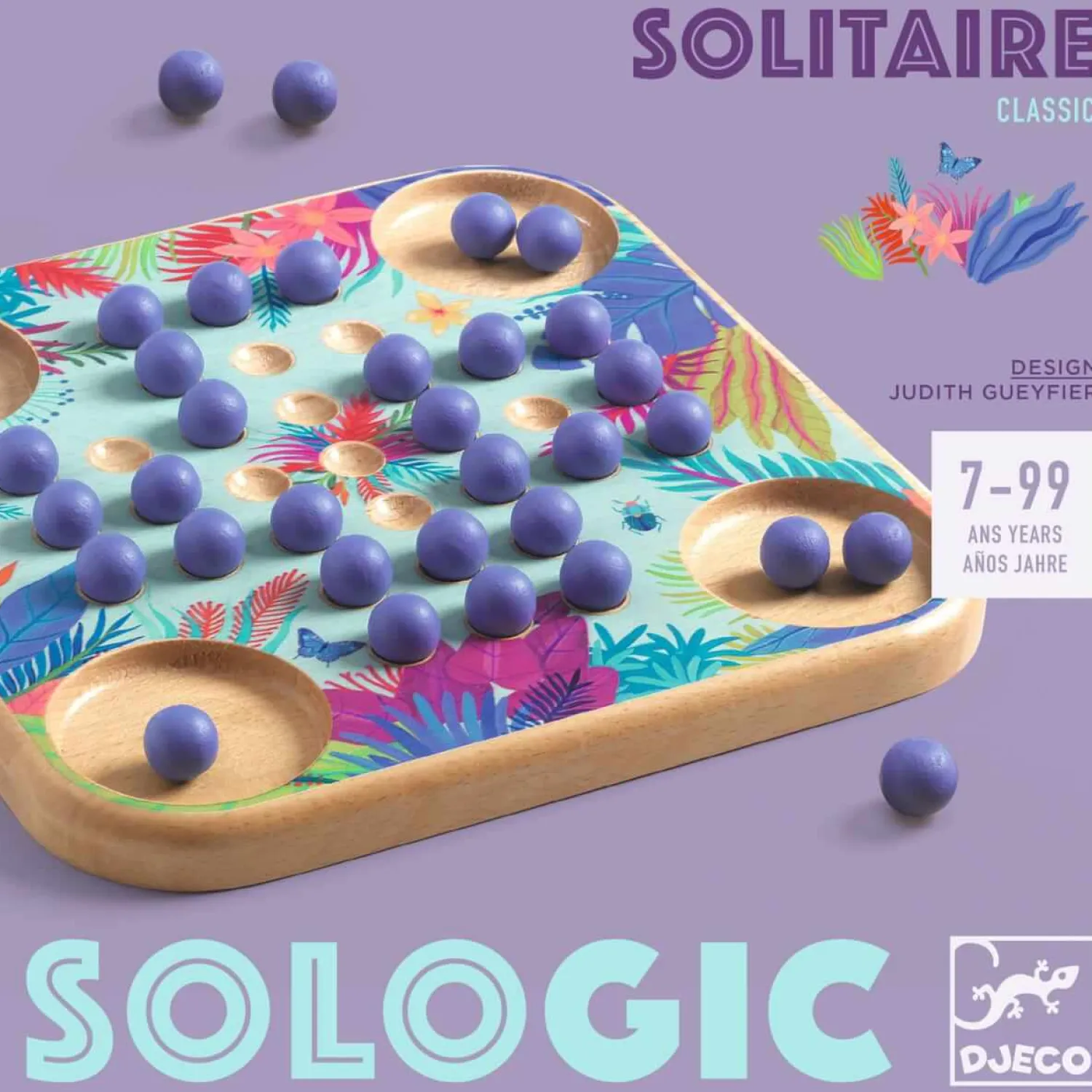 8 Lat+|7 Lat+ | Djeco Gra logiczna SoLogic SOLITAIRE 7+