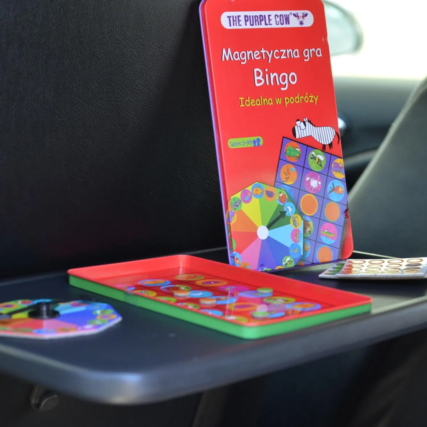 Idealne W Podróży|8 Lat+ | The Purple Cow Gra magnetyczna - Bingo