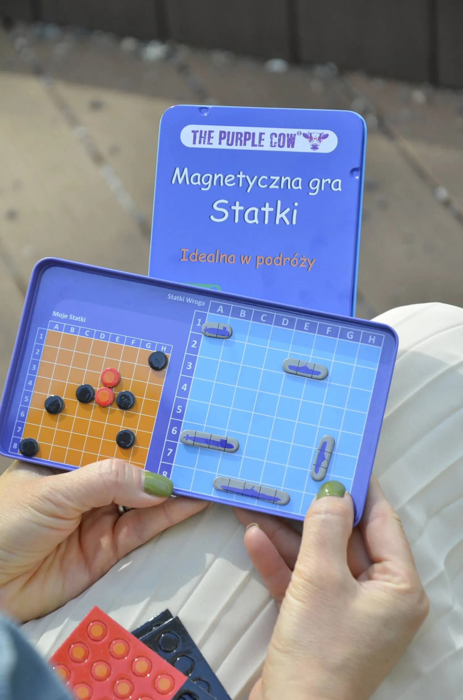 Idealne W Podróży|6 Lat+ | The Purple Cow Gra magnetyczna - Statki