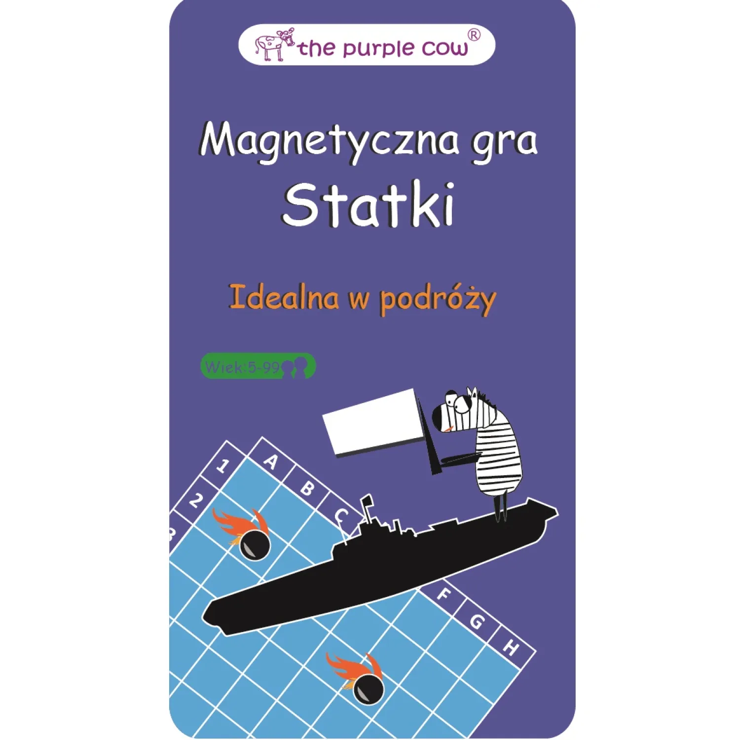 Idealne W Podróży|6 Lat+ | The Purple Cow Gra magnetyczna - Statki