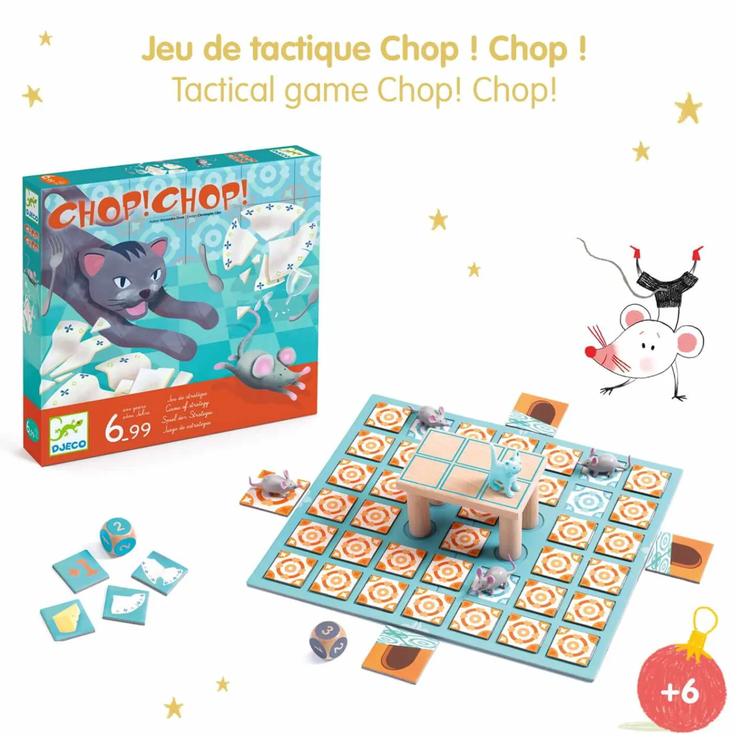 Gry Planszowe|6 Lat+ | Djeco Gra planszowa Chop Chop