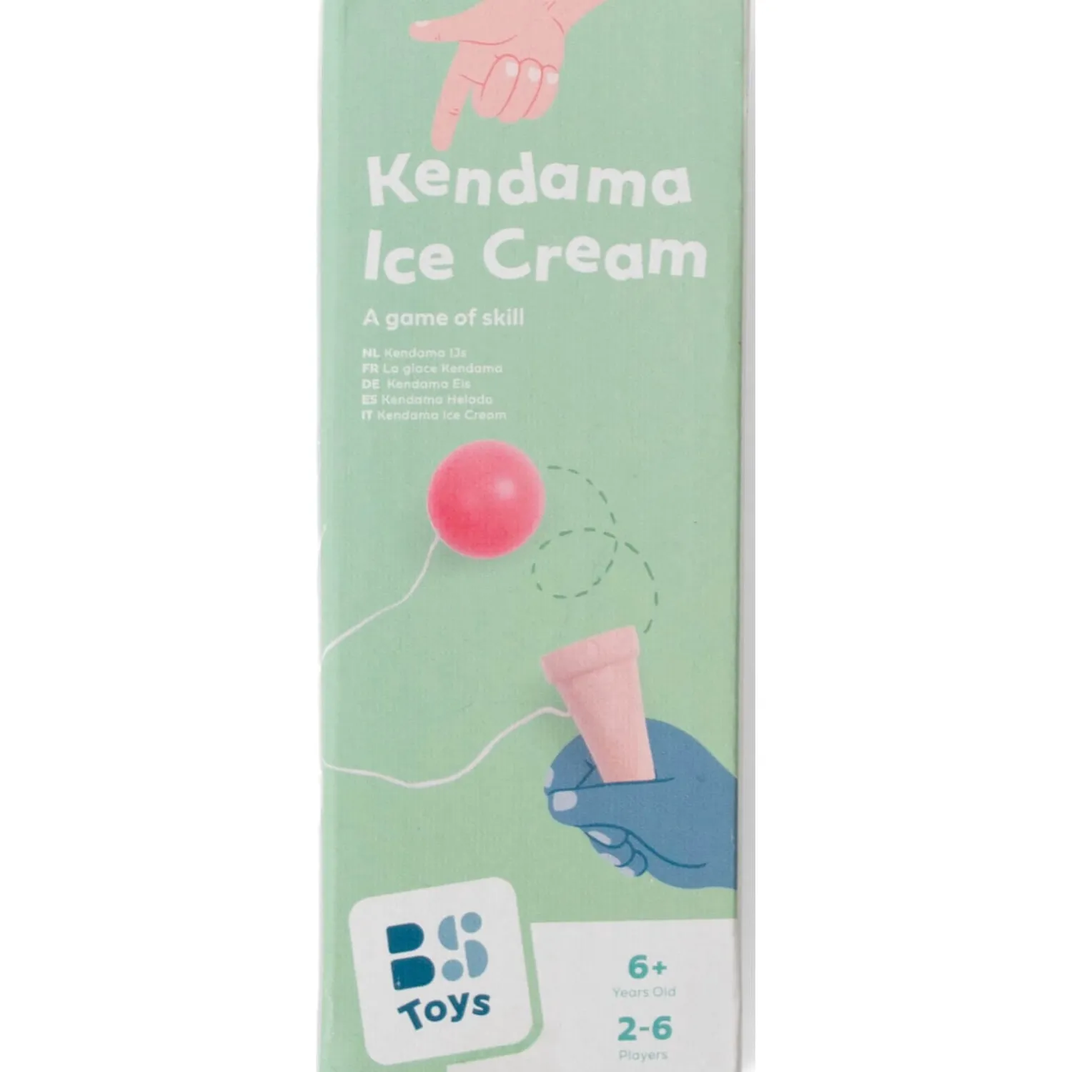 8 Lat+|Drewniane | BS Toys Gra zręcznościowa Kendama lody
