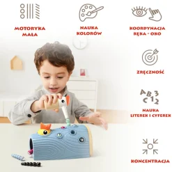 12M+|Aktywizujące | TOPBRIGHT Gra zręcznościowa - Nakarm Ptaszka Złap Robaczka, 2+