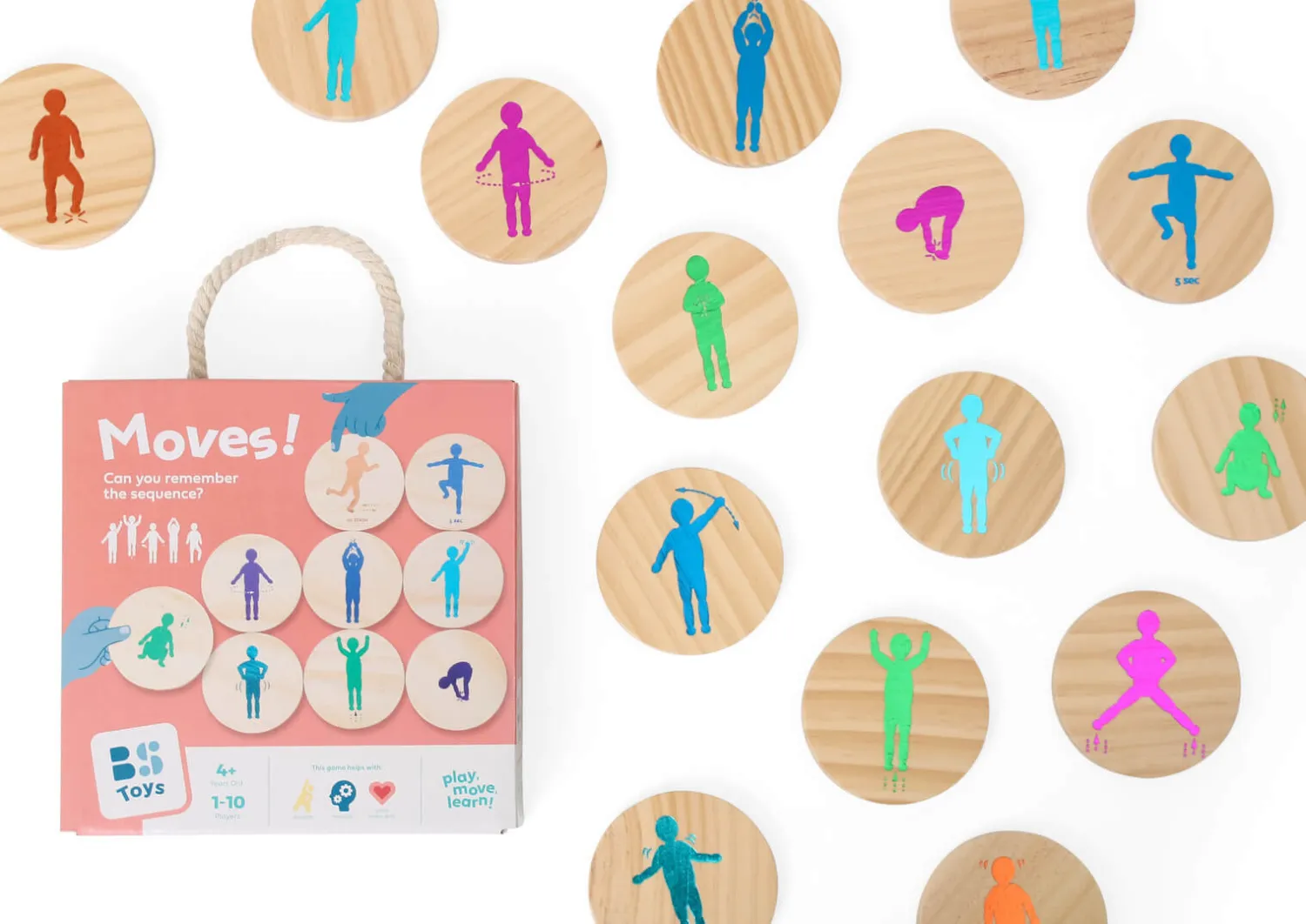 Gry Karciane|Edukacyjne | BS Toys Gra zręcznościowa Naśladuj ruchy
