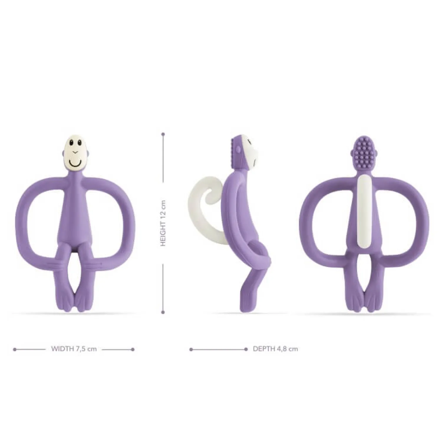 Gryzaki|Gryzaki | Matchstick Monkey Gryzak masujący ze szczoteczką Purple