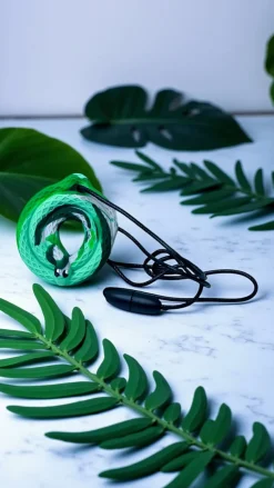 Biżuteria|Gryzaki | Jellystone Gryzak terapeutyczny, antystresowy naszyjnik MEDIUM - Leśny Wąż