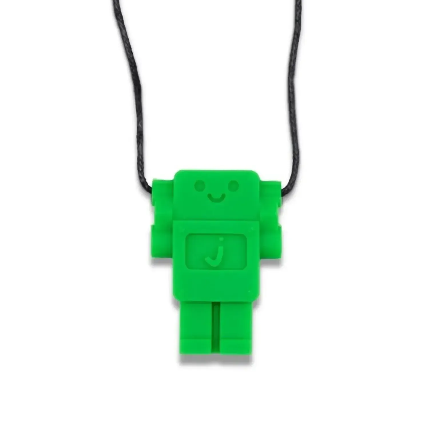 6 Lat+|3 Lata + | Jellystone Gryzak terapeutyczny, antystresowy naszyjnik MEDIUM Robot - Grassy Green