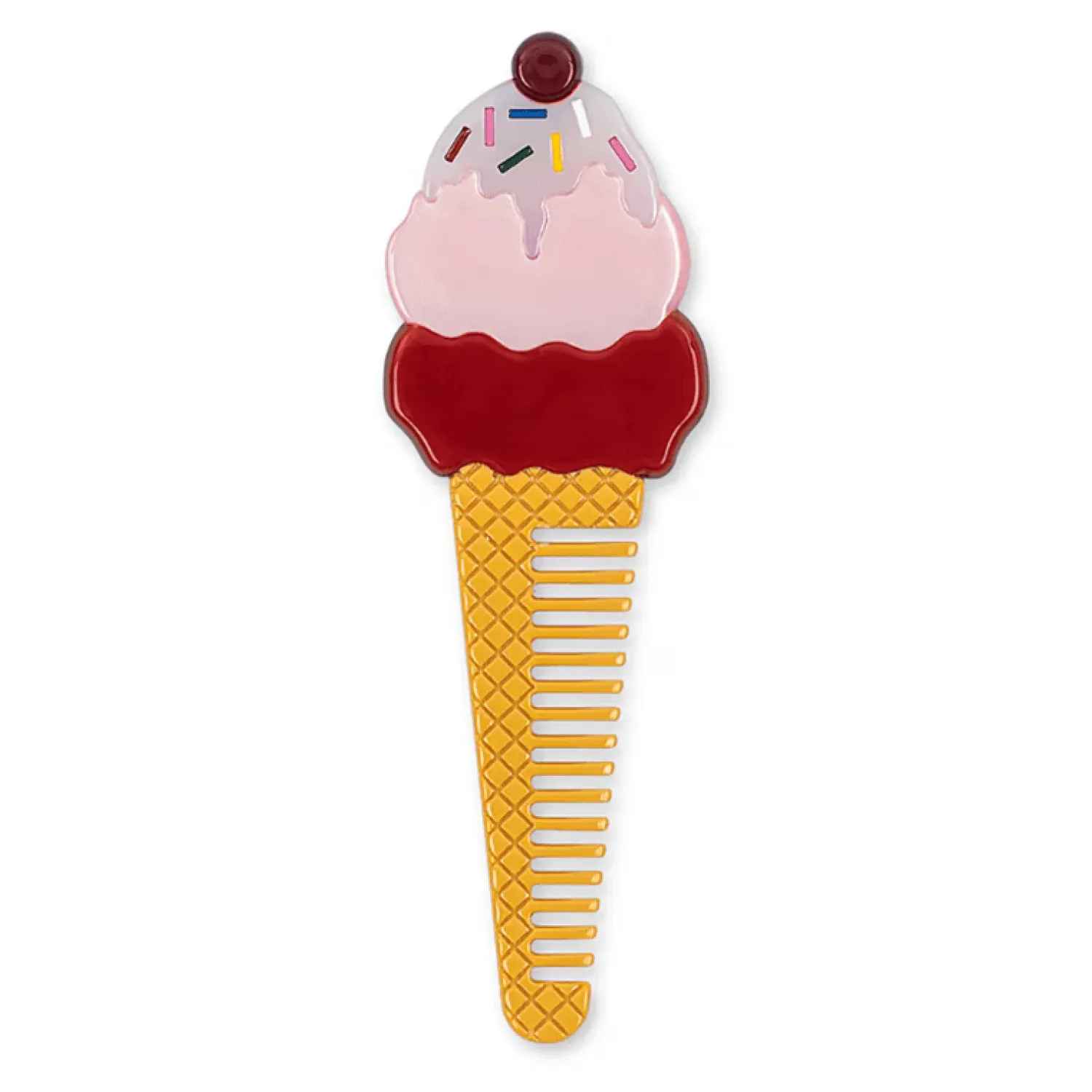 Akcesoria Do Włosów | Konges slojd Grzebień dziecięcy Ice cream - amour pink
