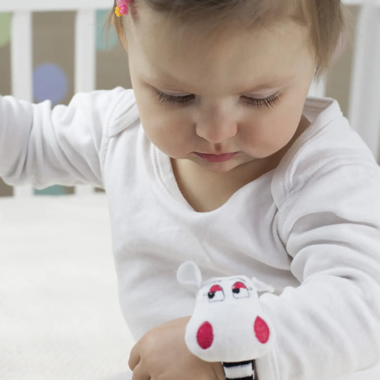 Grzechotka na rączkę Panda