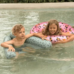 6 Lat+|Do Kąpieli | The Swim Essentials Hamak wodny - Green, Leopard