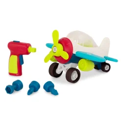 6 Lat+|3 Lata + | B.Toys Happy Cruisers – Take-apart airplane – samolot do demontażu i skręcania, z wiertarką