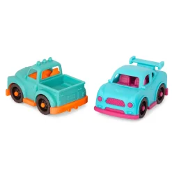 12M+|3 Lata + | B.Toys Happy Cruisers – zestaw 6 małych autek