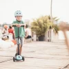 6 Lat+|3 Lata + | Scootandride Highwaykick 3 LED Hulajnoga składana ze świecącymi kółkami 3+ Kiwi