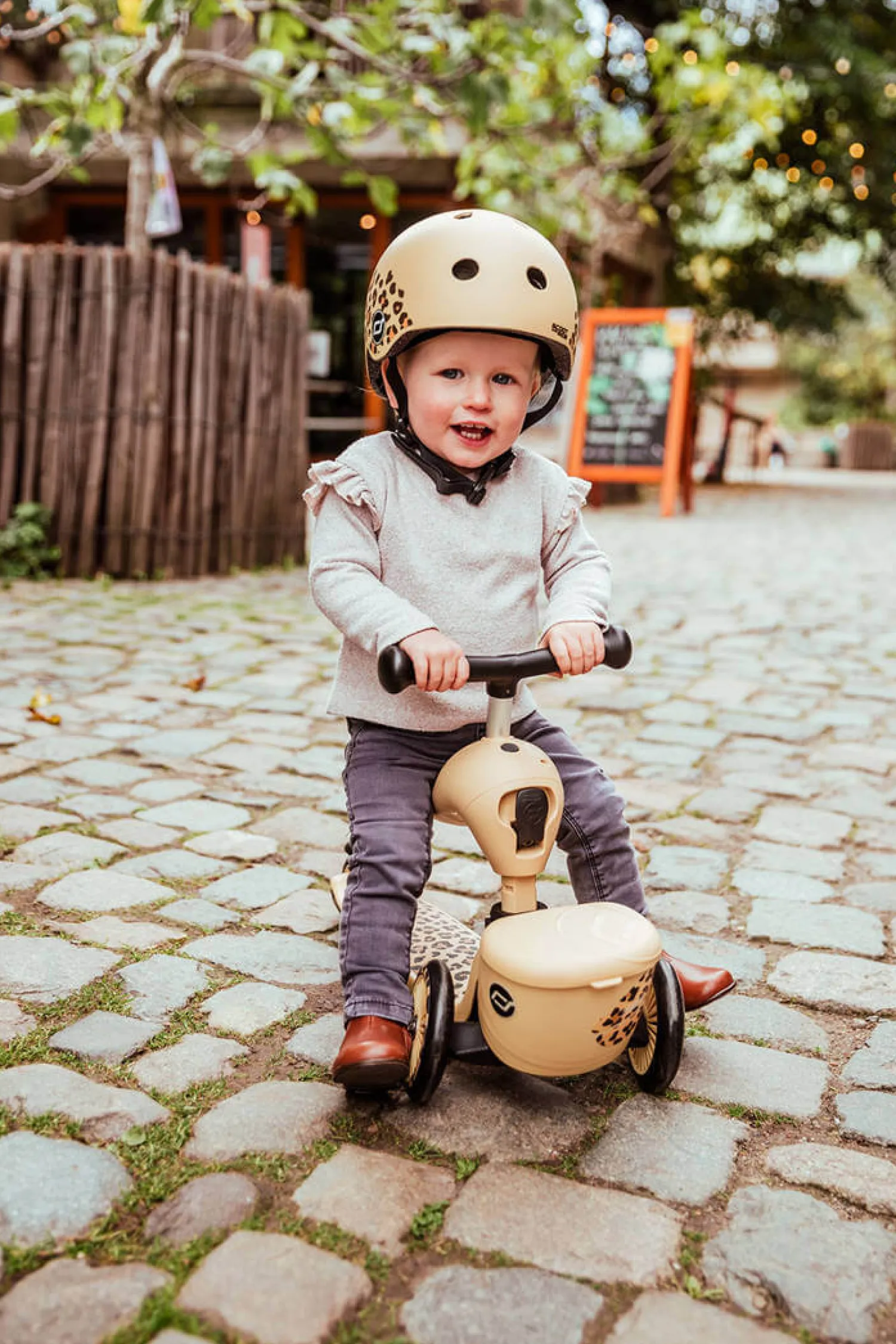 Motoryka Duża|Jeździki | Scootandride Highwaykick 1 Lifestyle 2w1 Jeździk i hulajnoga z zamykanym schowkiem 1-5 lat Leopard