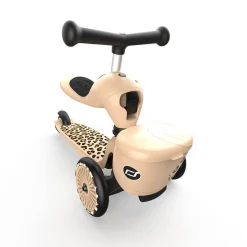 Motoryka Duża|Jeździki | Scootandride Highwaykick 1 Lifestyle 2w1 Jeździk i hulajnoga z zamykanym schowkiem 1-5 lat Leopard