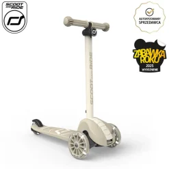 6 Lat+|3 Lata + | Scootandride Highwaykick 3S Hulajnoga z systemem sterowania 2w1 i kółkami LED składana 3+ Ash