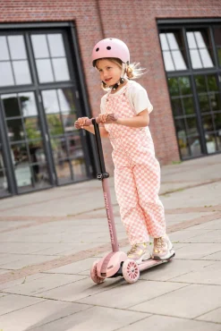 6 Lat+|3 Lata + | Scootandride Highwaykick 3S Hulajnoga z systemem sterowania 2w1 i kółkami LED składana 3+ Rose