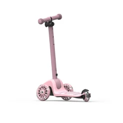 6 Lat+|3 Lata + | Scootandride Highwaykick 3S Hulajnoga z systemem sterowania 2w1 i kółkami LED składana 3+ Rose