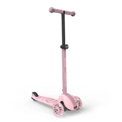 6 Lat+|3 Lata + | Scootandride Highwaykick 3S Hulajnoga z systemem sterowania 2w1 i kółkami LED składana 3+ Rose