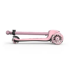 6 Lat+|3 Lata + | Scootandride Highwaykick 3S Hulajnoga z systemem sterowania 2w1 i kółkami LED składana 3+ Rose