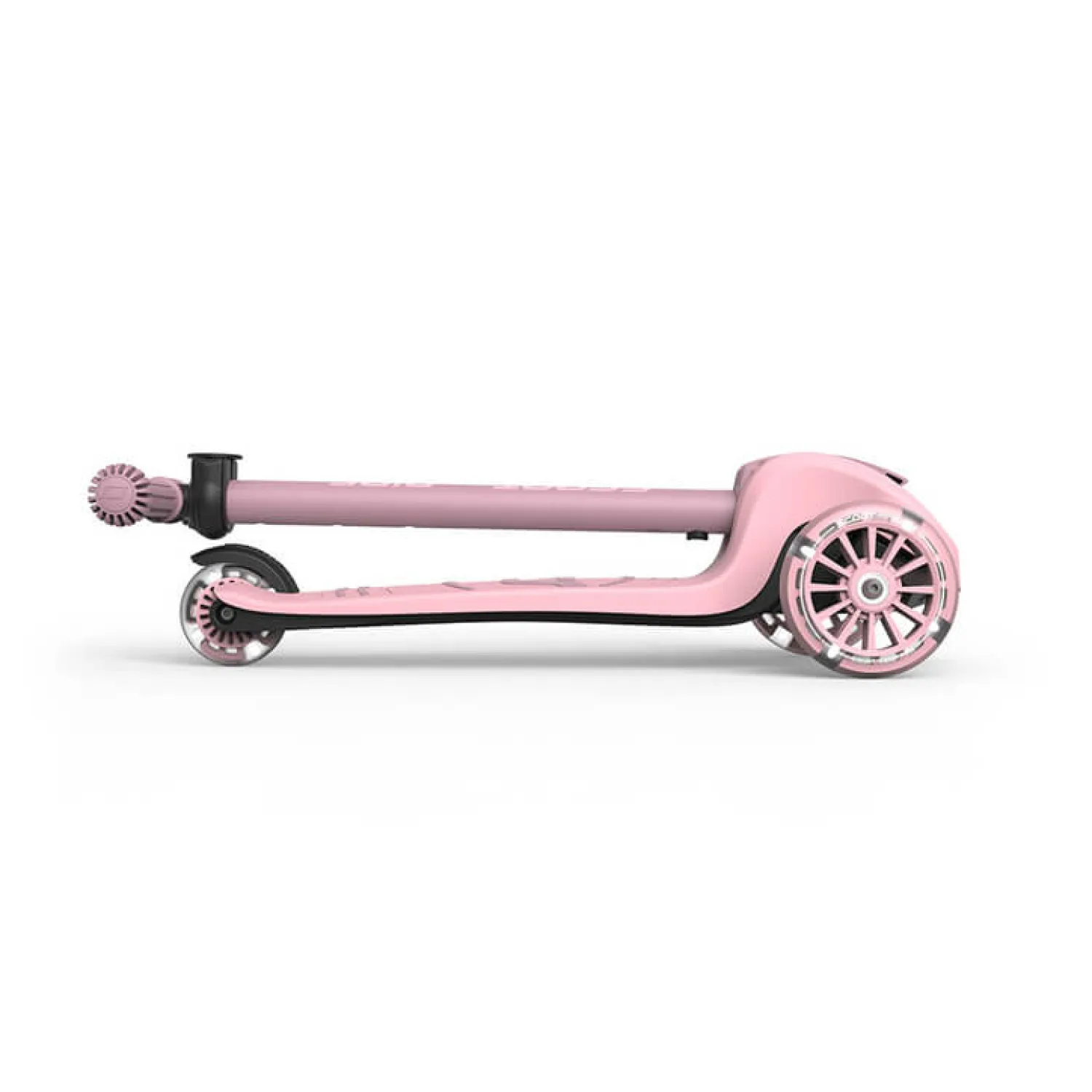 6 Lat+|3 Lata + | Scootandride Highwaykick 3S Hulajnoga z systemem sterowania 2w1 i kółkami LED składana 3+ Rose