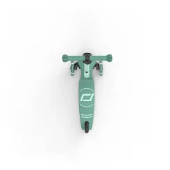 6 Lat+|3 Lata + | Scootandride Highwaykick 3S Hulajnoga z systemem sterowania 2w1 i kółkami LED składana 3+ Forest