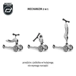 Highwaykick 1 2w1 Jeździk i hulajnoga 1-5 lat Peach kolekcja Icecream