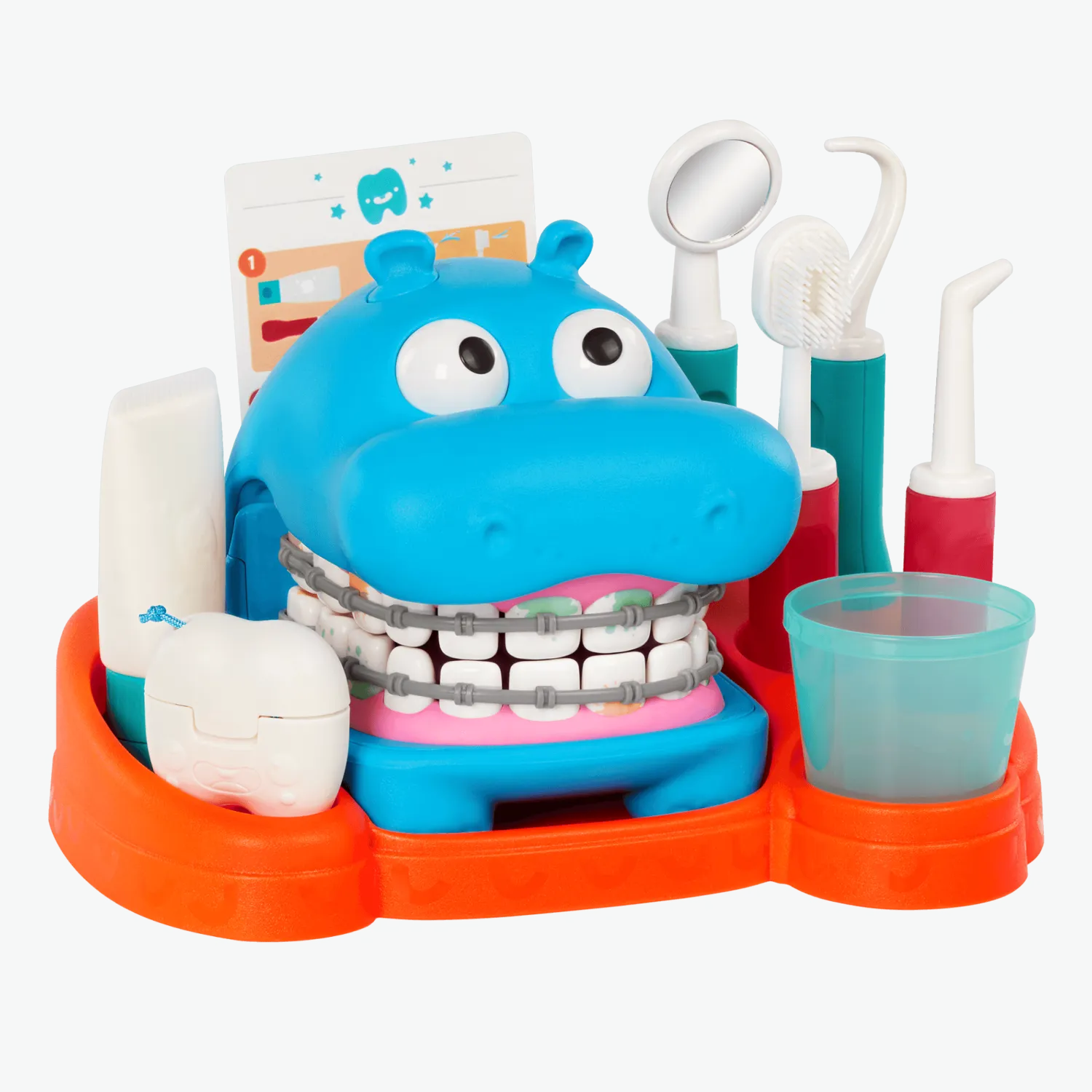 6 Lat+|3 Lata + | Battat Hippodontist - interaktywny zestaw do nauki higieny jamy ustnej, dentysta