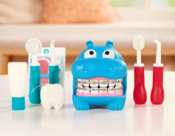 6 Lat+|3 Lata + | Battat Hippodontist - interaktywny zestaw do nauki higieny jamy ustnej, dentysta